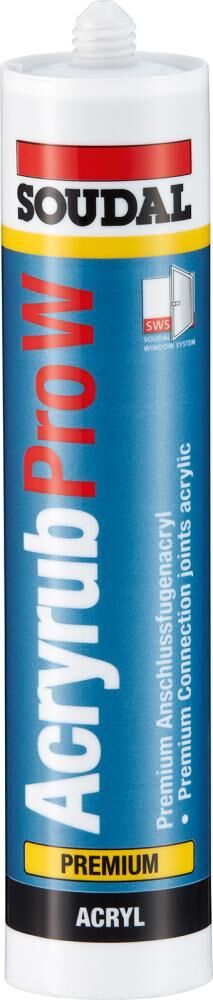 SOUDAL Dichtstoff ACRYRUB PRO W 310ml schwarz SOUDAL Dichtstoff ACRYRUB PRO W 310ml schwarz