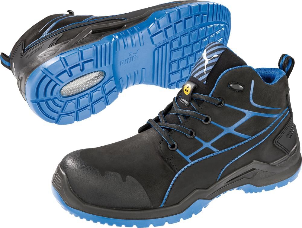PUMA Stiefel 634200 ESD,S3,Gr. 40 schwarz/blau PUMA Stiefel 634200 ESD,S3,Gr. 40 schwarz/blau