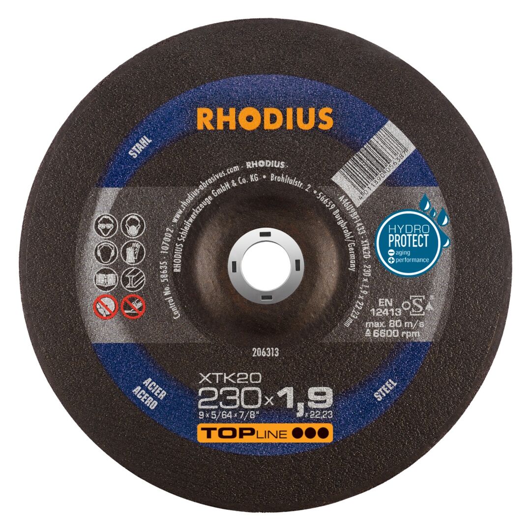 RHODIUS Extradünne Trennscheibe XTK 20 Top Stahl 230x1,9x22,2mm