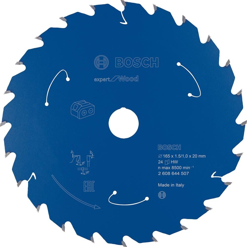 BOSCH HM Kreissägeblatt 165x1.5/1x20 Z24 BOSCH HM Kreissägeblatt 165x1.5/1x20 Z24