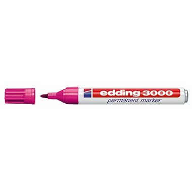 EDDING Permanentmarker 3000 Rundspitze 1,5-3mm rosa