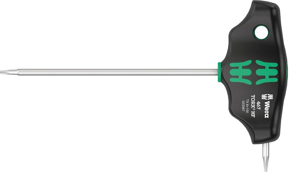 WERA T-Griff-Schraubendreher TORX 467 HF 15x100mm Haltefür Seitenabtrieb WERA T-Griff-Schraubendreher TORX 467 HF 15x100mm Haltefür Seitenabtrieb