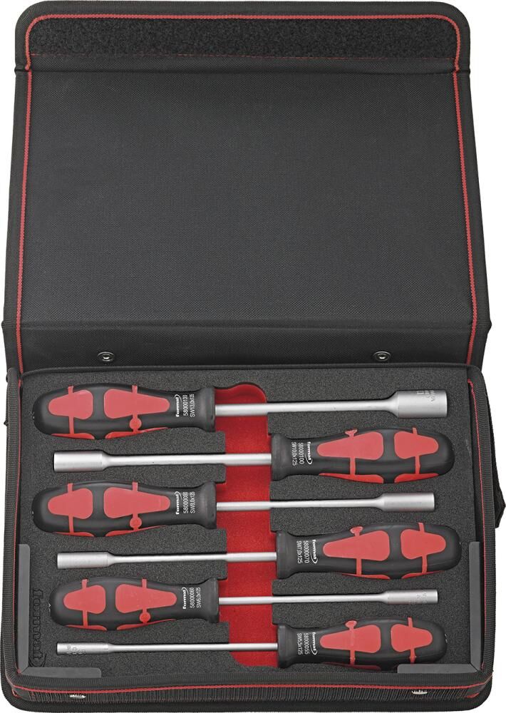 FORMAT Steckschl.- Schraubendreher-Set 5-13mm 7-teilig in Mappe