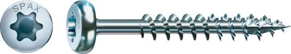 SPAX Halbrundkopf T-STAR+ WIROX Teilgewinde, T20, 5x90mm, 200St