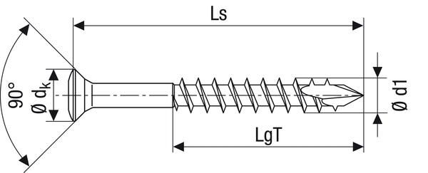 SPAX-S A2 Linsensenkkopf T-STAR+ CUT T15 Teilgewinde CUT 100St 4x45mm SPAX-S A2 Linsensenkkopf T-STAR+ CUT T15 Teilgewinde CUT 100St 4x45mm