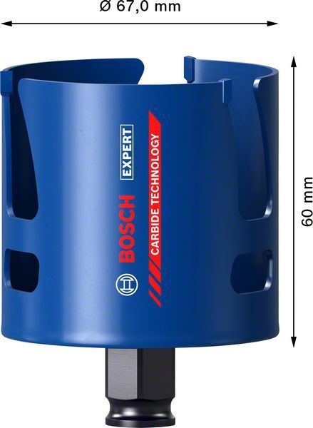 BOSCH Lochsäge EXPERT ConstructionMat 67mm