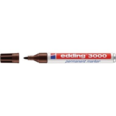 EDDING Permanentmarker 3000 Rundspitze 1,5-3mm, dunkelbraun EDDING Permanentmarker 3000 Rundspitze 1,5-3mm, dunkelbraun