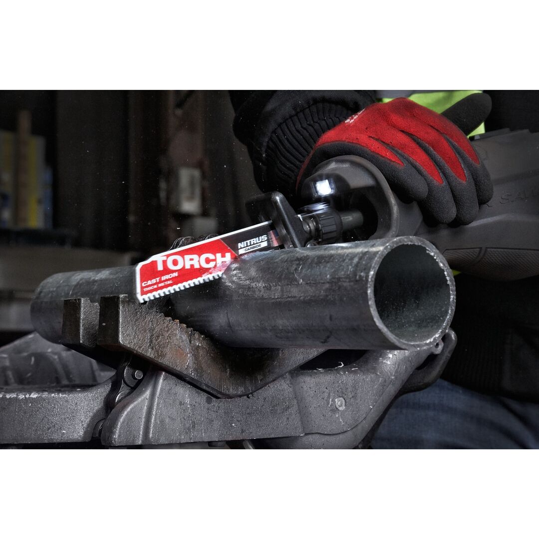 MILWAUKEE Säbelsägeblatt Metall THE TORCH NITRUS 150 x 7 mm HM-bestückt VE 5