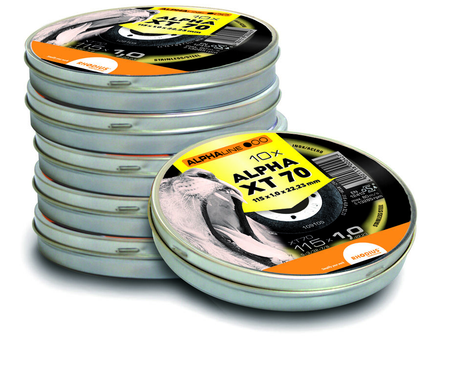 RHODIUS Trennscheibe XT 70 125x1mm 10St. in Dose verpackt RHODIUS Trennscheibe XT 70 125x1mm 10St. in Dose verpackt