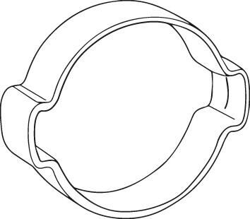 KNIPEX 10 99 I220 Ohrklemmenzange schwarz atramentiert 220 mm