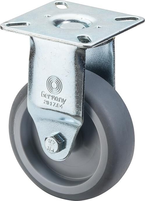 BS ROLLEN Bockrolle 50mm Lg.G Stahlbl verz. Gummirad BS ROLLEN Bockrolle 50mm Lg.G Stahlbl verz. Gummirad