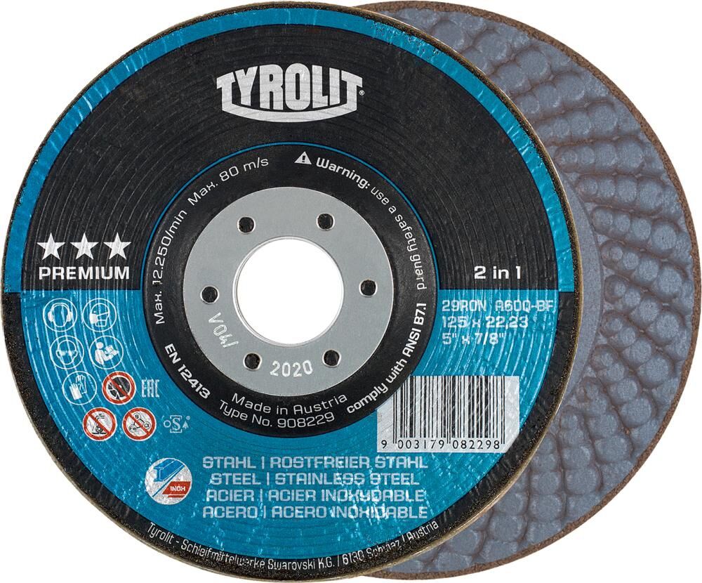Rondeller 2in1 125mm A36Q Tyrolit Rondeller 2in1 125mm A36Q Tyrolit