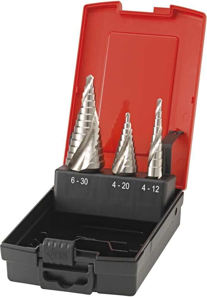 FORMAT Universal-Stufenbohrer-Bit HSS 4-12/4-20/6-30 FORMAT Universal-Stufenbohrer-Bit HSS 4-12/4-20/6-30