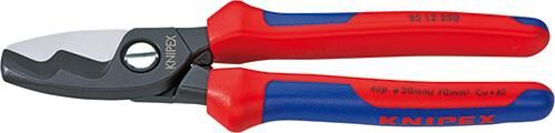 KNIPEX 95 12 200 Kabelschere Doppelschneide Mehrkohne brün. 200mm KNIPEX 95 12 200 Kabelschere Doppelschneide Mehrkohne brün. 200mm