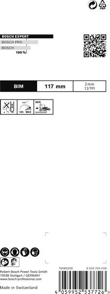 BOSCH Stichsägeblatt T308BFP EXPERT HardWood VE 5 BOSCH Stichsägeblatt T308BFP EXPERT HardWood VE 5