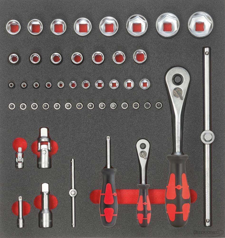 FORMAT Modul Steckschlüsselsätze 1/4" +1/2" FORMAT Modul Steckschlüsselsätze 1/4" +1/2"