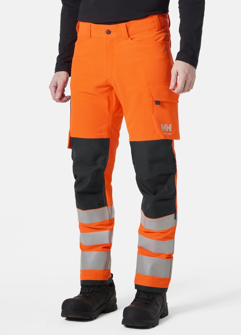HELLY HANSEN ALNA 4X WORK PANT CL 2 77430 Gr. C148 Hivis ORANGE HELLY HANSEN ALNA 4X WORK PANT CL 2 77430 Gr. C148 Hivis ORANGE