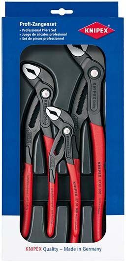 KNIPEX Wasserpumpenzange Rohrzange Cobra Set 00 20 09 V02 KNIPEX Wasserpumpenzange Rohrzange Cobra Set 00 20 09 V02