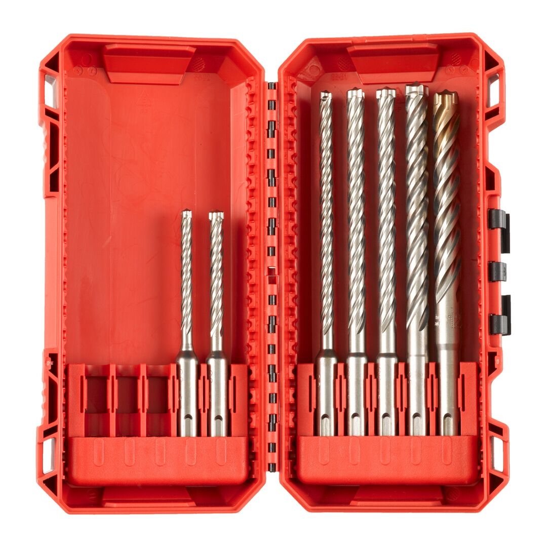 MILWAUKEE Hammerbohrer SDS-Plus MX4 7-teilig 5/6x115 6/8/8/10x165 12x160mm MILWAUKEE Hammerbohrer SDS-Plus MX4 7-teilig 5/6x115 6/8/8/10x165 12x160mm