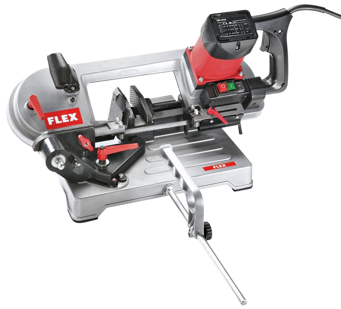 FLEX Bandsäge Metall SBG 4910 inkl. 4 Bandsägeblätter + Kunststoffspannbacken SBG-SP10 FLEX Bandsäge Metall SBG 4910 inkl. 4 Bandsägeblätter + Kunststoffspannbacken SBG-SP10