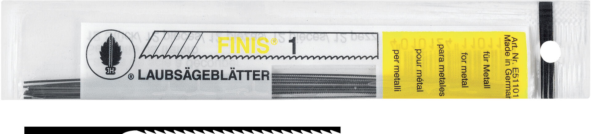 Laubsägeblatt Finis Gr. 1 feingezahnt