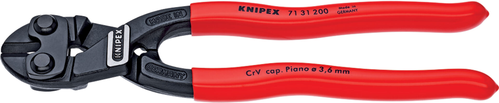 KNIPEX 71 31 200 CoBolt Kompakt- Bolzenschneider schwarz atrA 200mm KNIPEX 71 31 200 CoBolt Kompakt- Bolzenschneider schwarz atrA 200mm