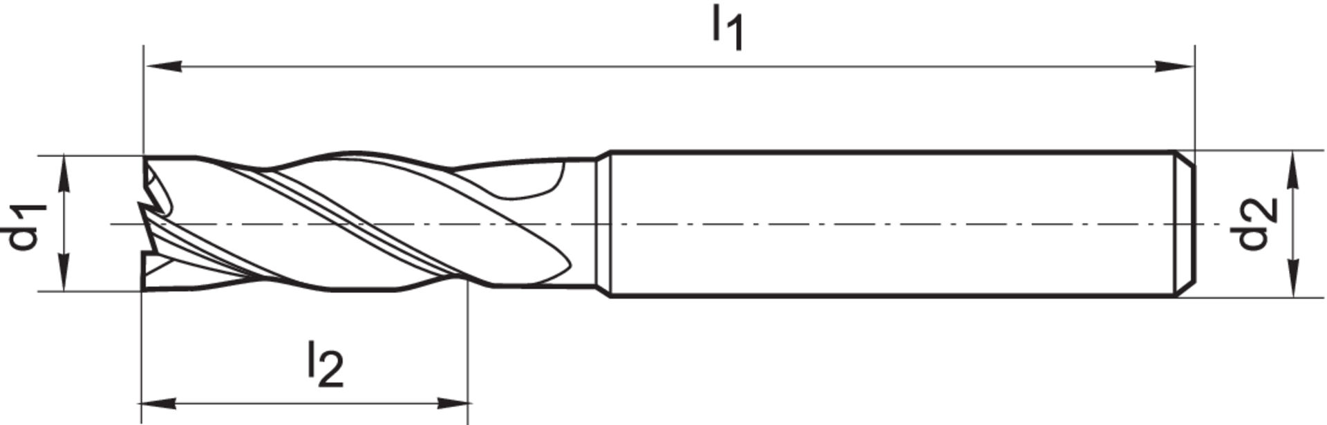 FORMAT Schaftfräser WN K VHM TiALN 20,0mm D20mm HB Z4