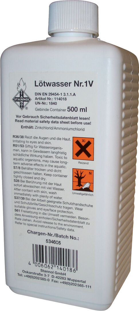 STANNOL Lötwasser CU-Roflux39 Flasche 500g