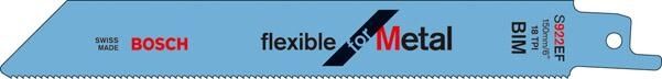 BOSCH Säbelsägeblatt 5 St. Flexible for Metal S 922 EF
