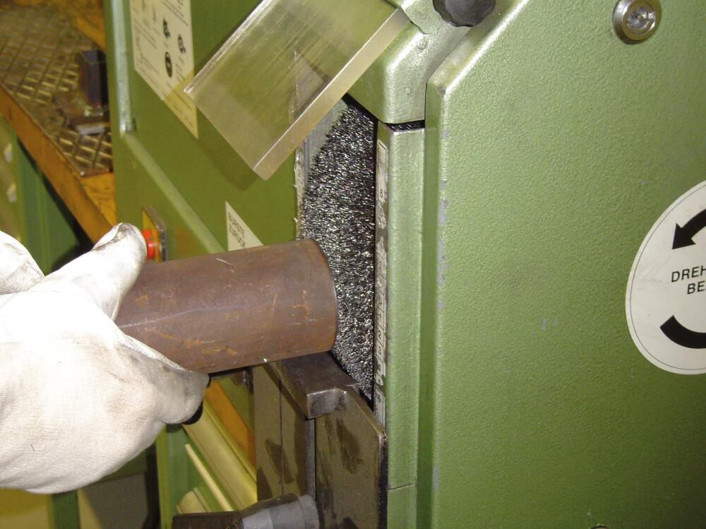 LESSMANN Rundbürste Stahldraht 150x23/25mm,gewellt 0,3mm