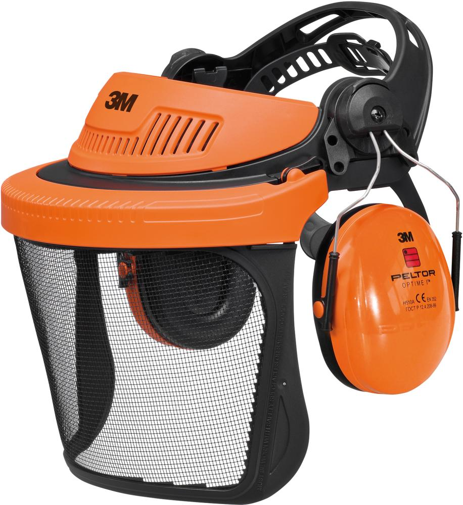 3M G500 Kopfschutz-Kombination G5V5CH51 Orange mit H510P3E Kapseln 3M G500 Kopfschutz-Kombination G5V5CH51 Orange mit H510P3E Kapseln