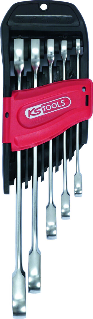 KS-TOOLS KS TOOLS Ratschenringmaulschlüsselsatz Ratschenfunktion 5tlg 8,10,13,17 19