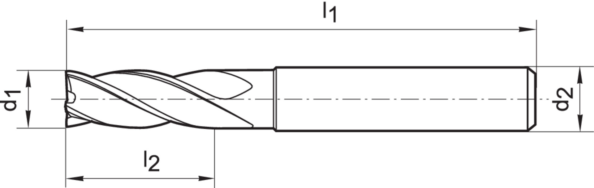 FORMAT Schaftfräser DIN6527L VHM TiAlN 10,0mm HB Z 4 FORMAT Schaftfräser DIN6527L VHM TiAlN 10,0mm HB Z 4