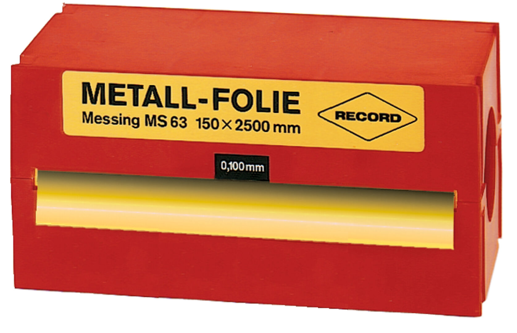 Metallfolie Messing 150x2500x0,025 mm Record