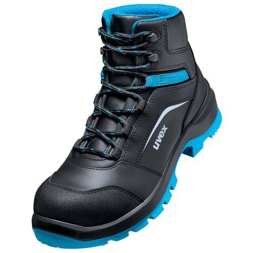 UVEX 2 xenova Sicherheits-Stiefel Gr. 39 W11 S3L ESD SR schw/blau 9556.2
