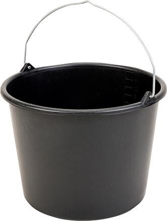 FORMAT Baueimer mit Knopfbügel 20L schwarz L-Skala FORMAT Baueimer mit Knopfbügel 20L schwarz L-Skala