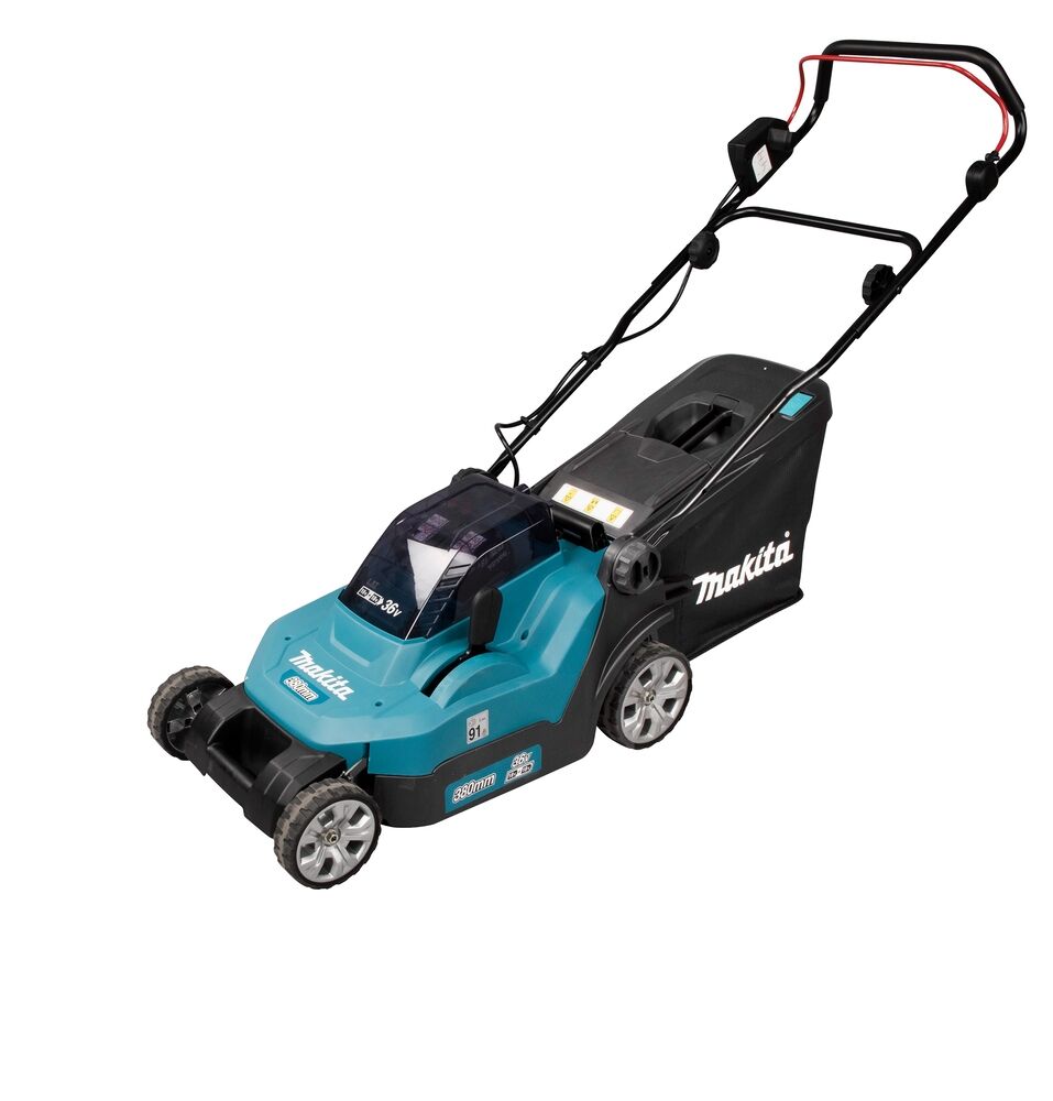 MAKITA Akku-Rasenmäher DLM382PM2, 2x18V/4,0 Ah, Doppelladegerät