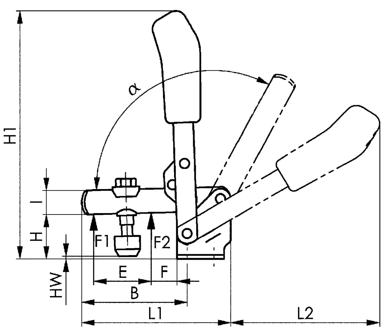 Senkrecht - Spanner 6800 NI Gr. 0 rostfrei AMF Senkrecht - Spanner 6800 NI Gr. 0 rostfrei AMF