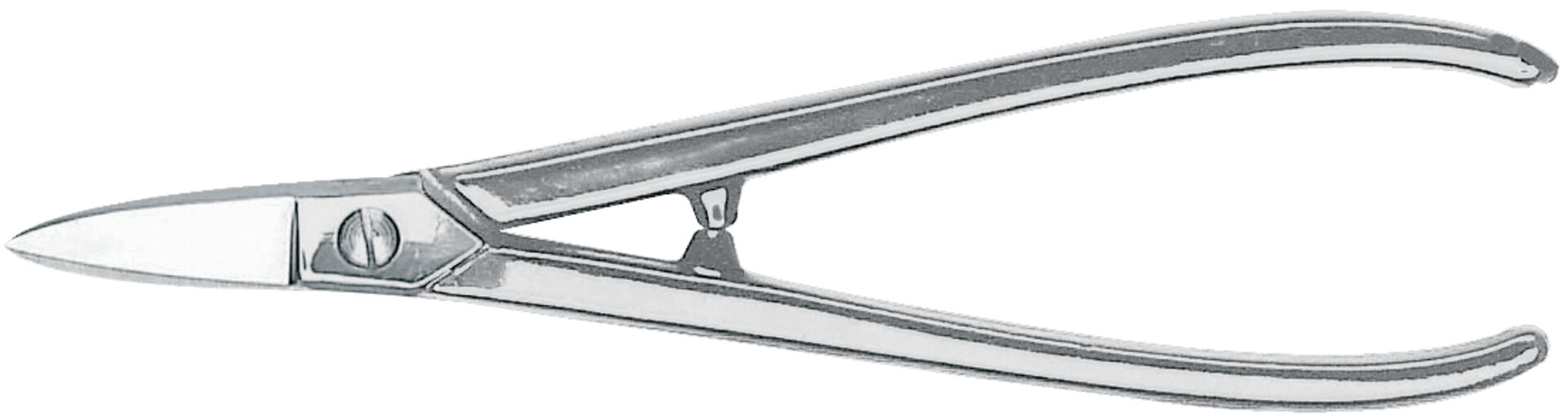 Goldschmiedeschere 180mm ger. vernick. Erdi