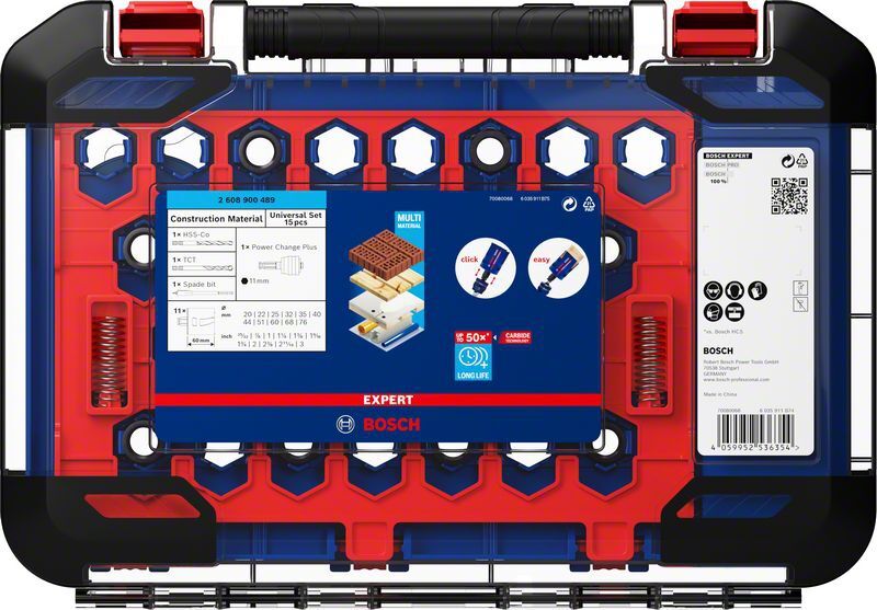 BOSCH Lochsägen-Set Expert Construction Mat. 20/22/25/32/35/40/44/51/60/68/76mm