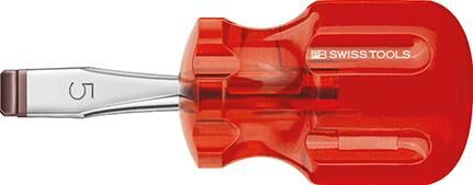 PB SWISS TOOLS Schraubendreher Stubby Schlitz 4x0,6x 30mm Classic