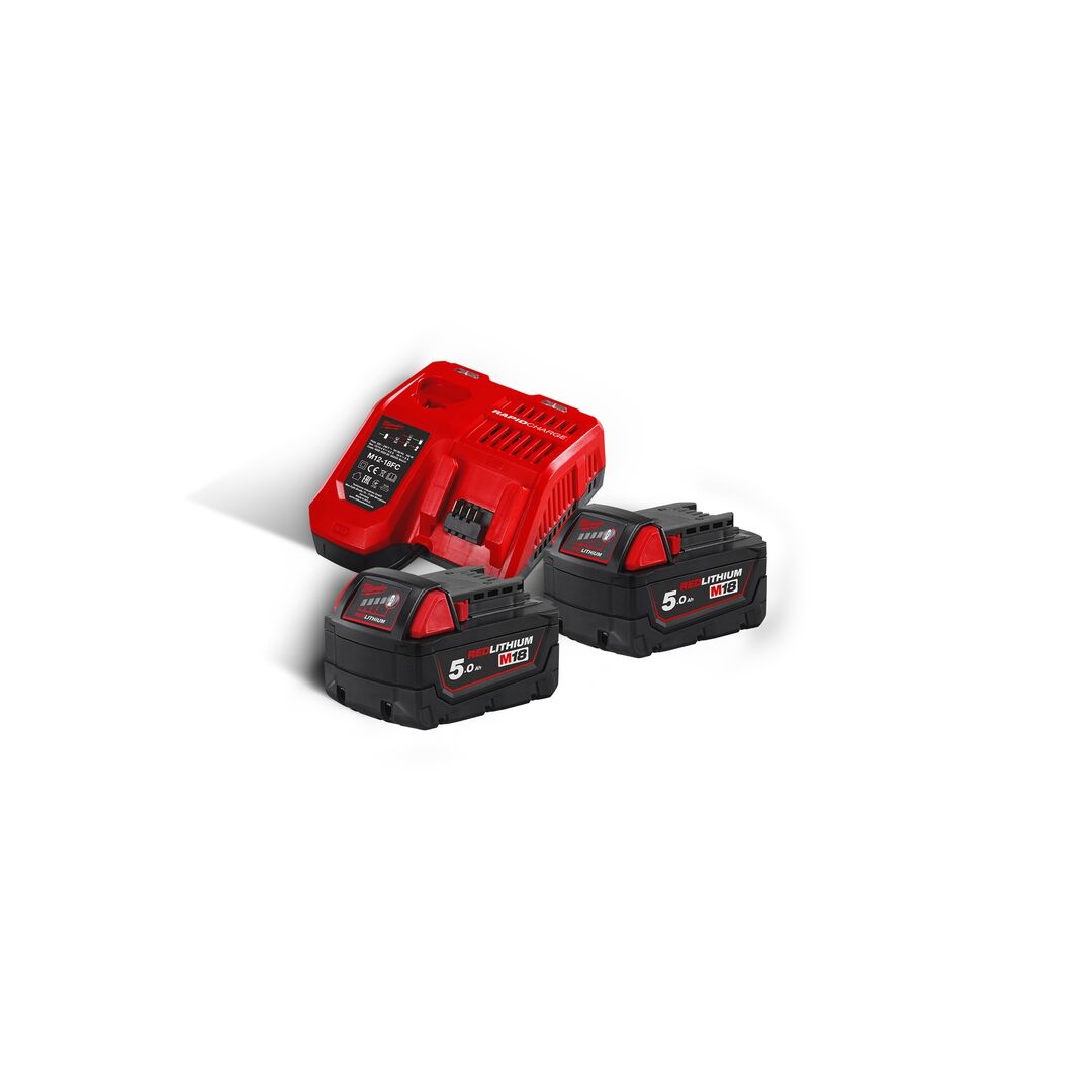 MILWAUKEE 18V Starterset M18 NRG-502 2x18V/5Ah 1x12V/2,0Ah Ladegerät MILWAUKEE 18V Starterset M18 NRG-502 2x18V/5Ah 1x12V/2,0Ah Ladegerät