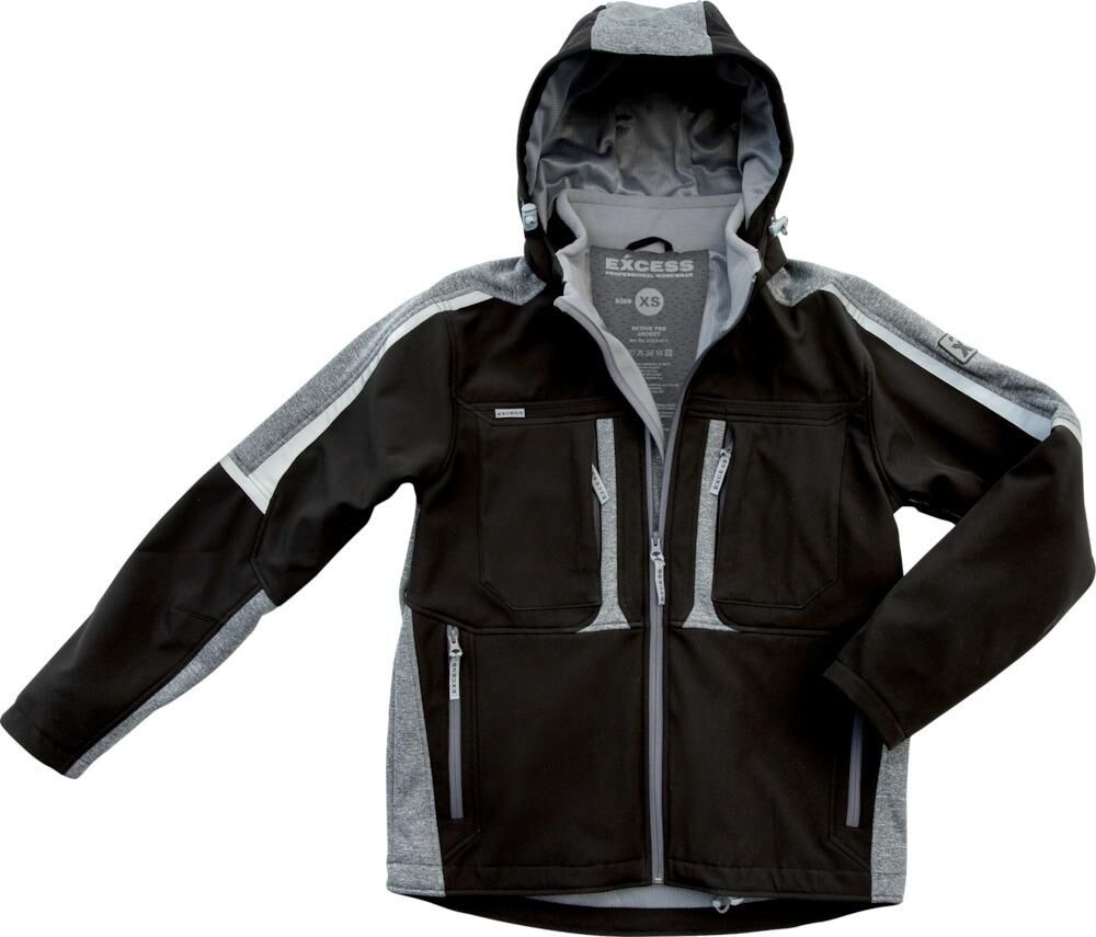Softshelljacke Proaktiv, Gr.S, schw./grau Softshelljacke Proaktiv, Gr.S, schw./grau