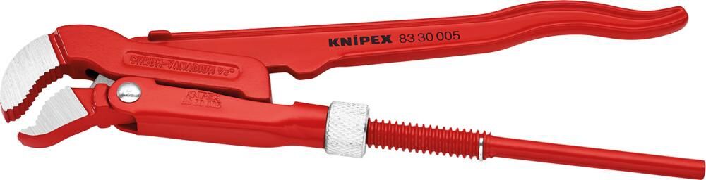 KNIPEX 83 30 005 Rohrzange S-Maul rot pulverbeschichtet 245 mm