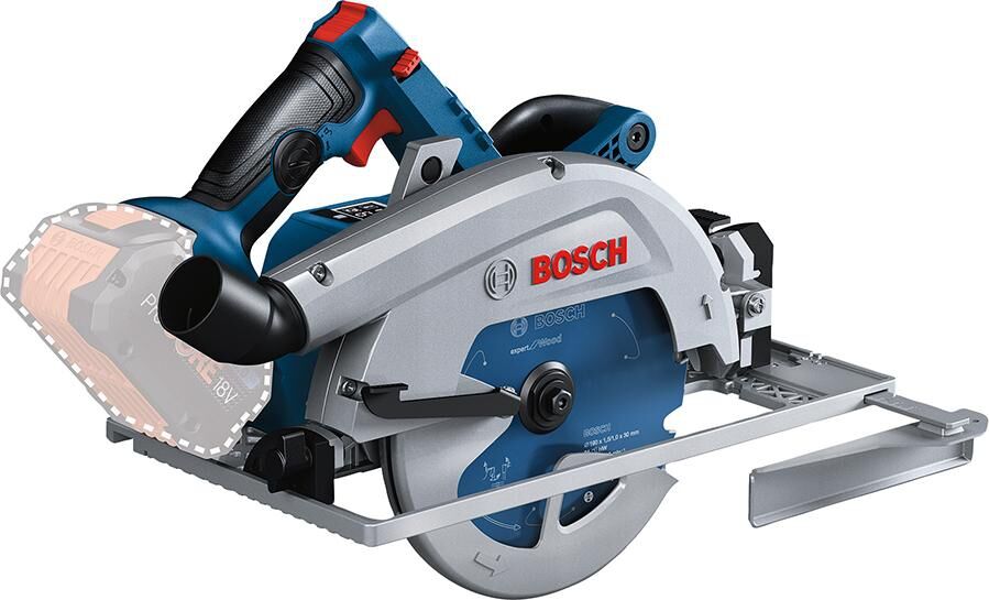 BOSCH Akku-Handkreissäge GKS 18V-68GC Solo in L-Boxx, Parallelanschlag