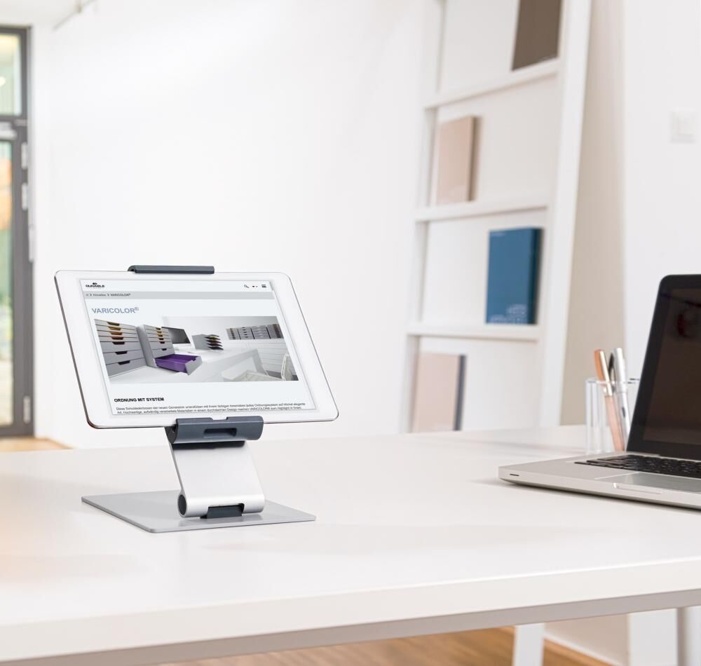 DURABLE Tablethalter 893023 7-13Zoll Tischständer silber DURABLE Tablethalter 893023 7-13Zoll Tischständer silber