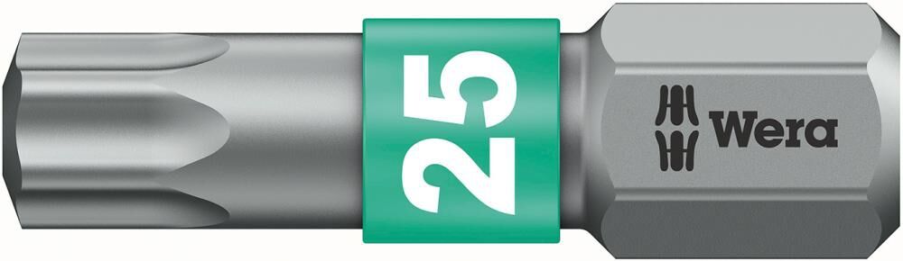 WERA Bit für Innen-TORX - Schrauben 1/4", T25 x 25 mm, zähhart, BiTorsion