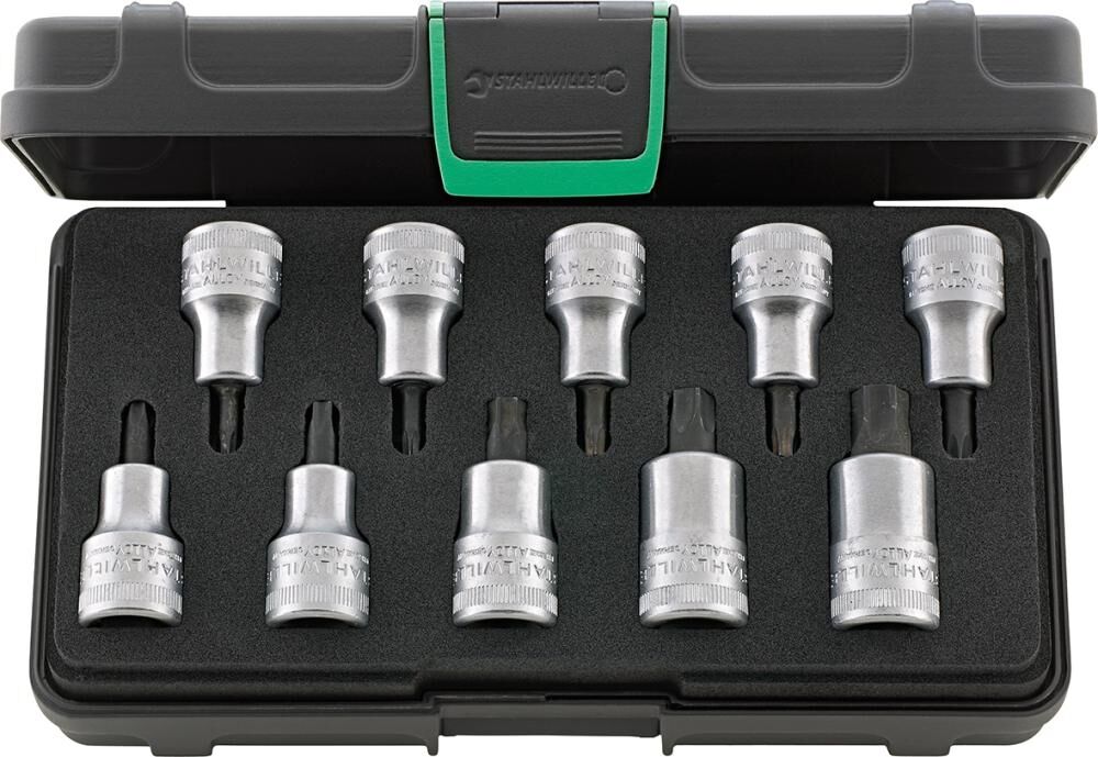 STAHLWILLE Einsatz.-Grt. 1/2" 10tlg. Torx