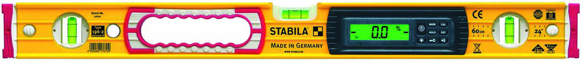 STABILA Elektronik-Wasserwaage 196-2 IP65 122 cm STABILA Elektronik-Wasserwaage 196-2 IP65 122 cm