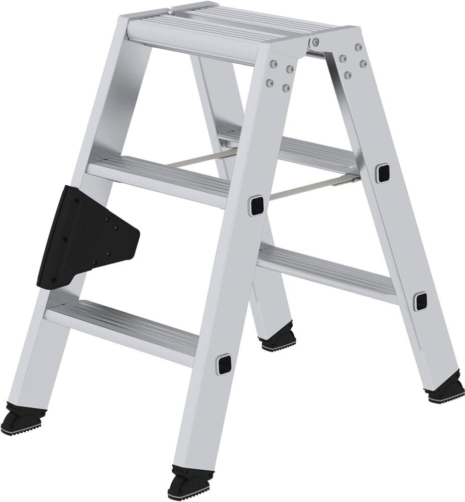 MUNK Aluminium-Stufen-Stehleiter Beidseitig 2x3 Stufen 40206 MUNK Aluminium-Stufen-Stehleiter Beidseitig 2x3 Stufen 40206